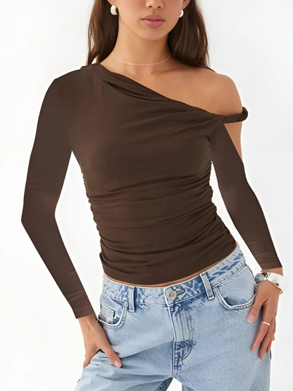 Twist Detail Off-Shoulder Top