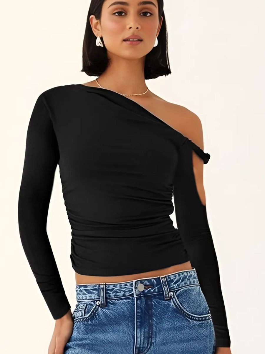 Twist Detail Off-Shoulder Top